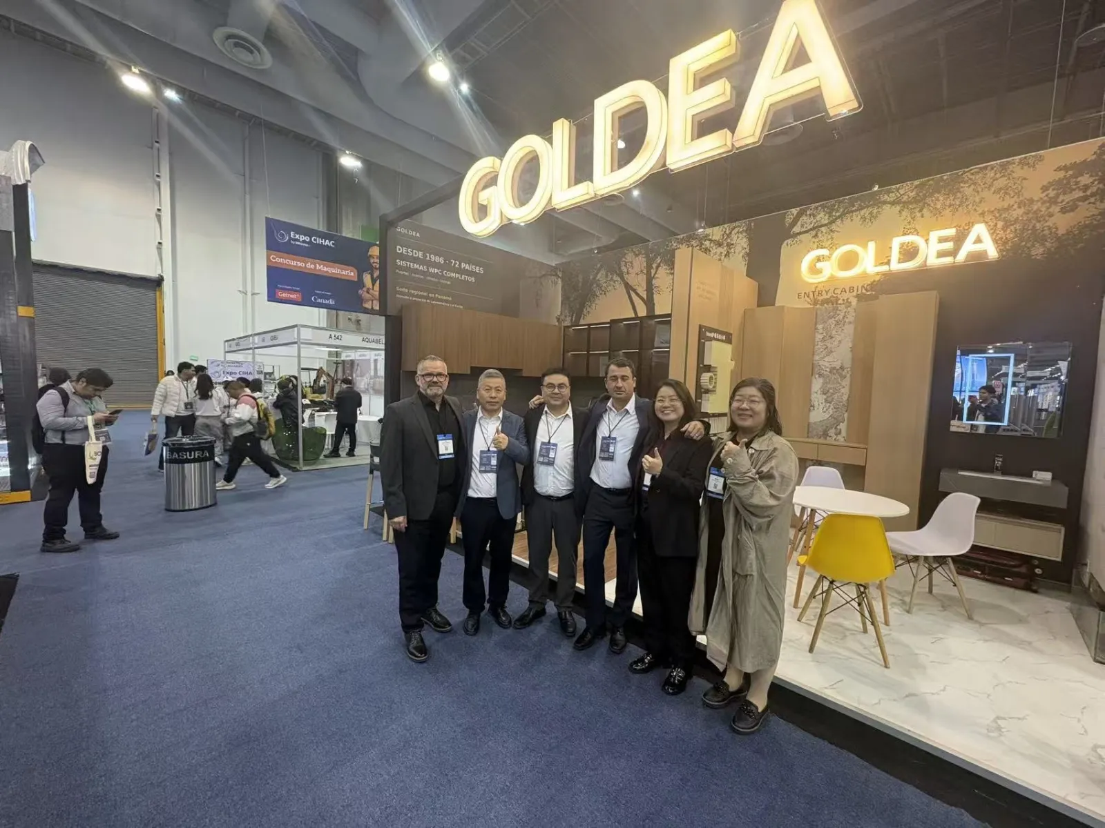 The Goldea team at Booth A439-1 of Expo CIHAC 2026