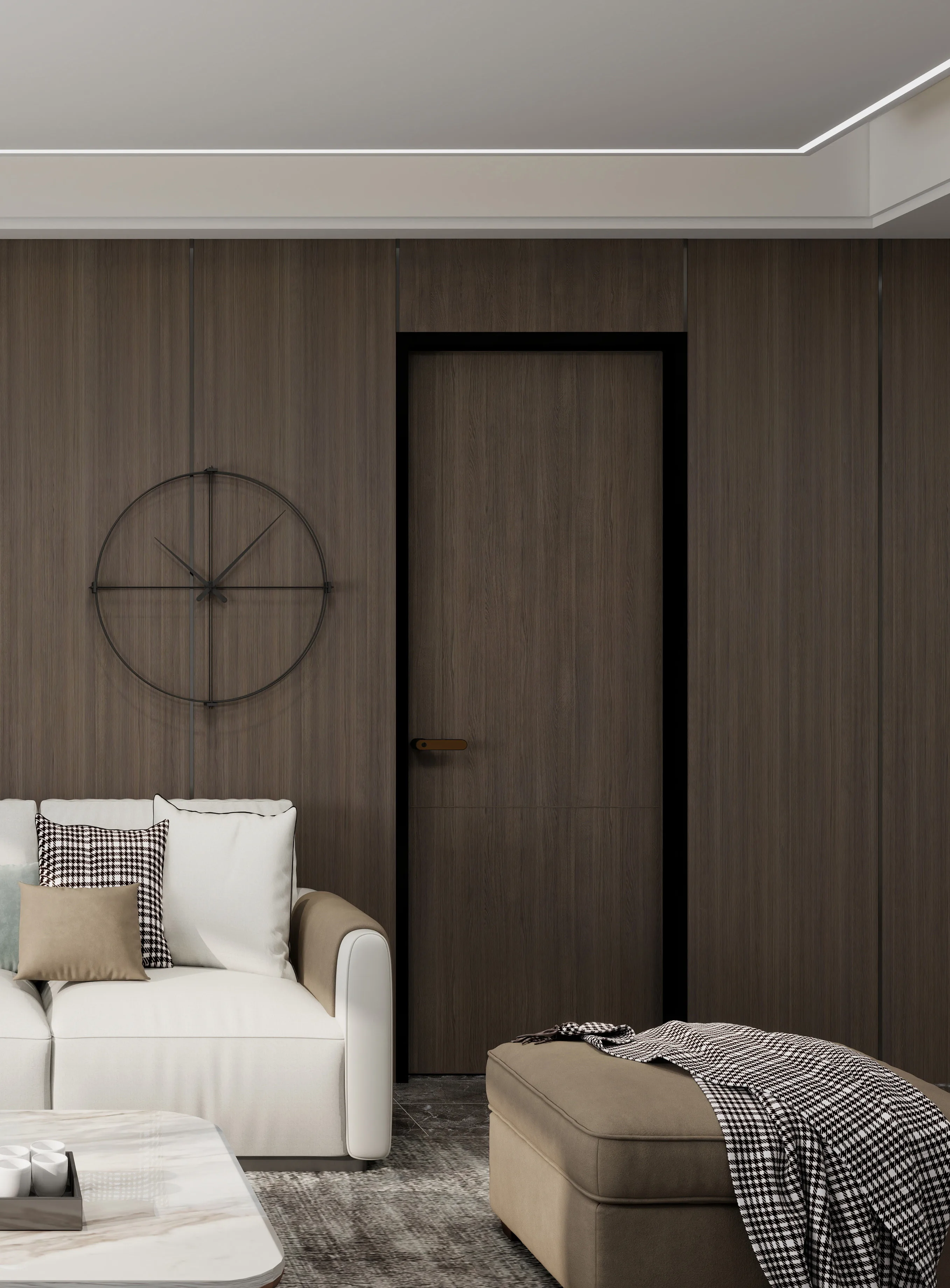 DZ05AF-J014 Aluminium Wooden Door