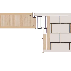DZ05AF-J012 Aluminium Wooden Door
