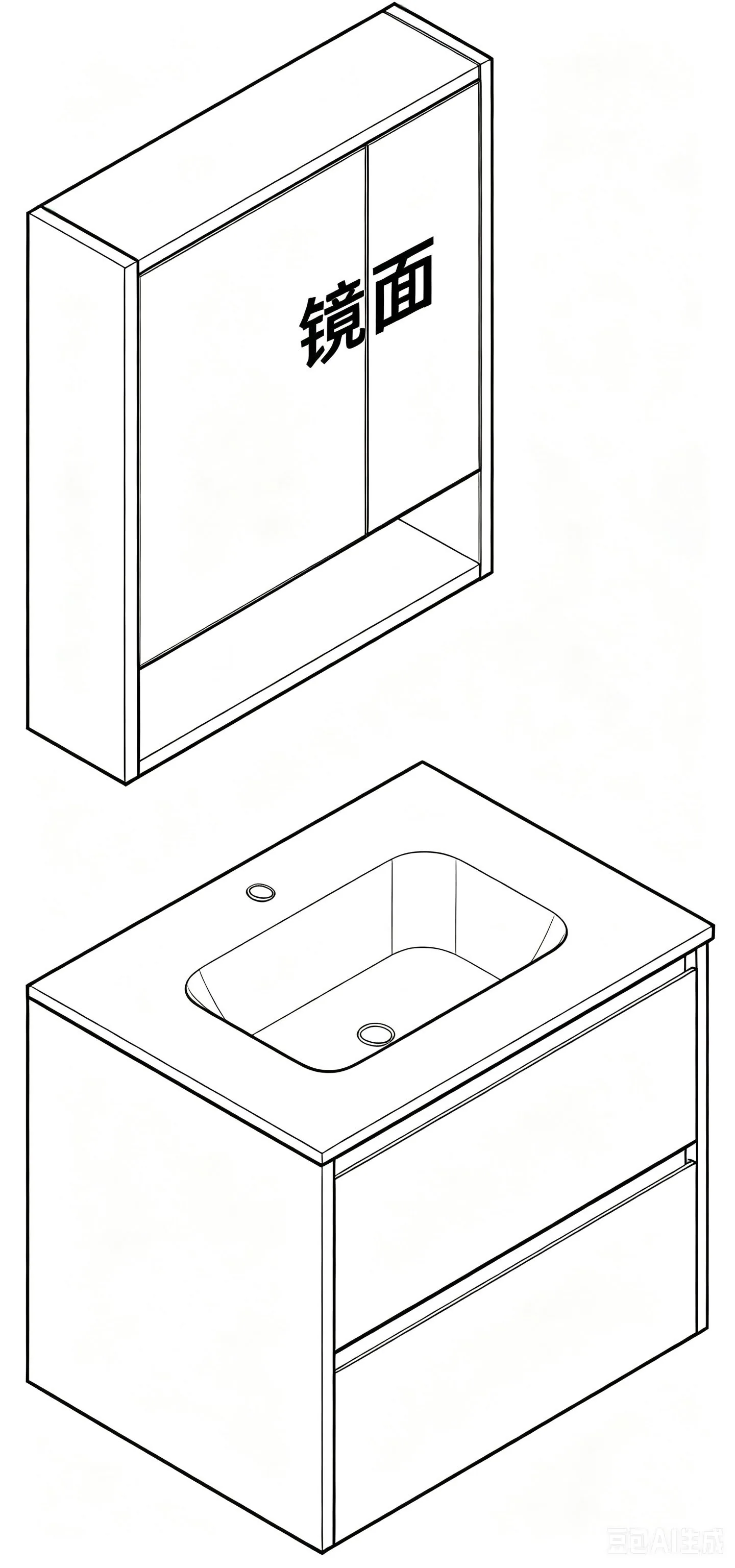YCB13 Bathroom Cabinet