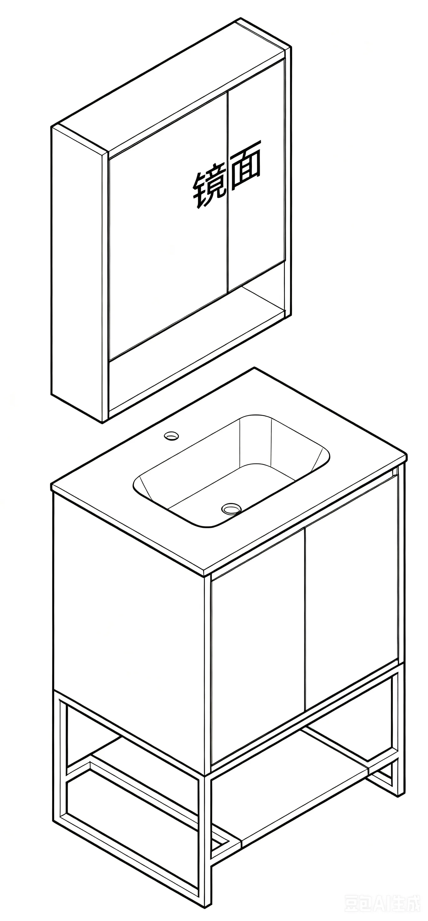 YCB17-60 Bathroom Cabinet