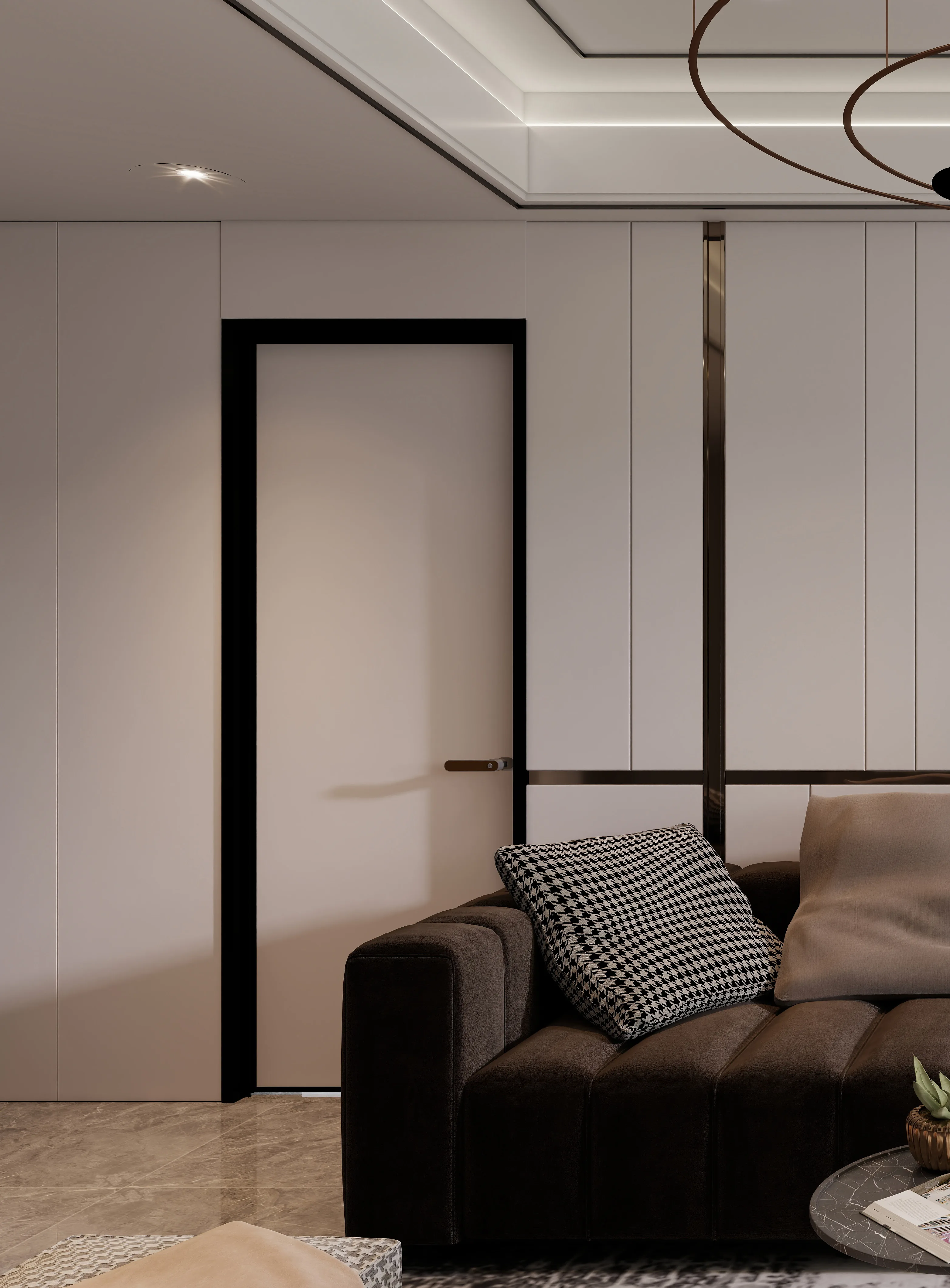 DM25AC-J949 Aluminium Wooden Door